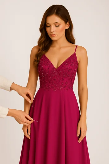 open back sequin prom dress AMIYA Lace Up Back Pattern Sequin Gown