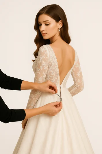repairing lace on wedding dress The 1950s Sister Gown While this gown was absolutely stunning the lace  sleeves were damaged beyond repair . But luckily the lace was used to save  the rest of the gown -