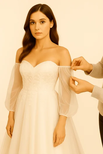 off the shoulder dress with sleeves formal Ladivine - 7482 Off Shoulder Satin Gown